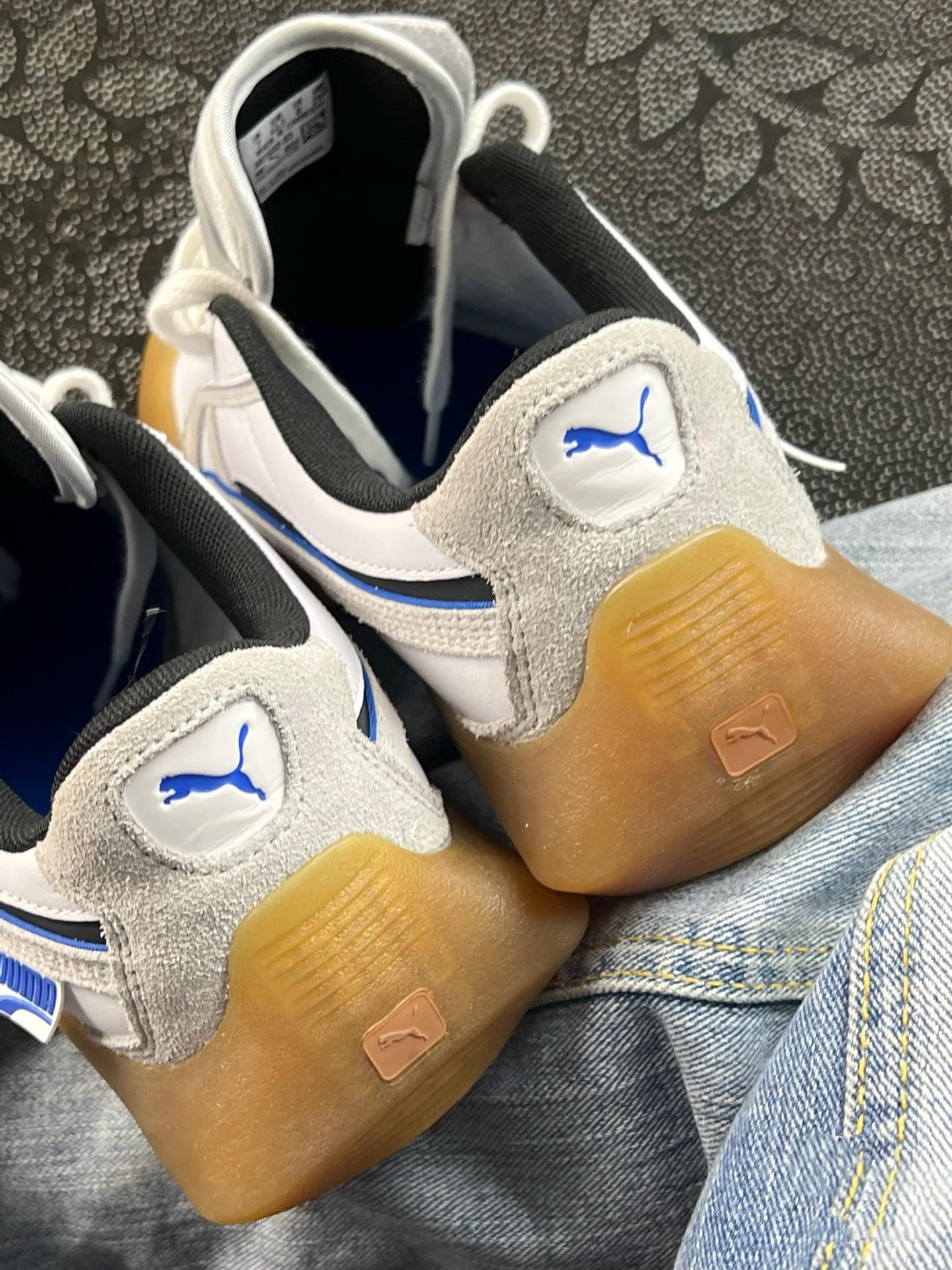 质感拉满|PUMA Vaderon全皮革白银黑 日常耐穿低帮潮流板鞋